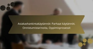 Asiakashankintakäytännöt: Parhaat käytännöt, Onnistumistarinoita, Oppimisprosessit