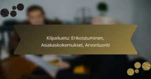 Kilpailuetu: Erikoistuminen, Asiakaskokemukset, Arvonluonti