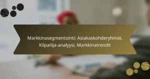 Markkinasegmentointi: Asiakaskohderyhmät, Kilpailija-analyysi, Markkinatrendit
