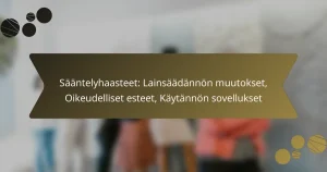 Sääntelyhaasteet: Lainsäädännön muutokset, Oikeudelliset esteet, Käytännön sovellukset