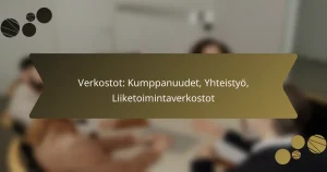 Verkostot: Kumppanuudet, Yhteistyö, Liiketoimintaverkostot